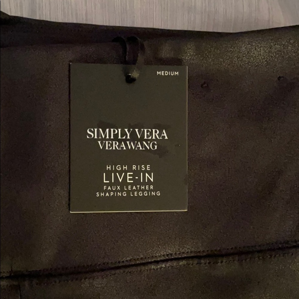 Live in faux leather leggings